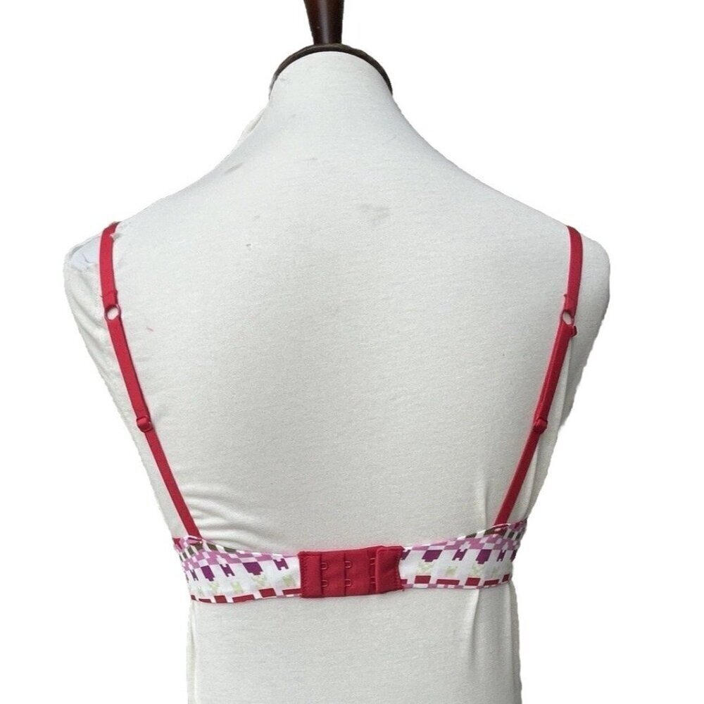 Flirtitude Women’s My Fave Lounge Wireless Bra Snow Fair Isle Padded 34B - Picture 2 of 11